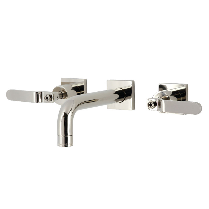 Robinet de salle de bain mural Whitaker, Nickel poli