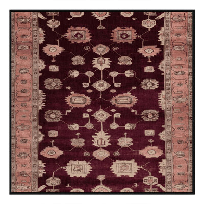 Tapis rouge lavé à la machine