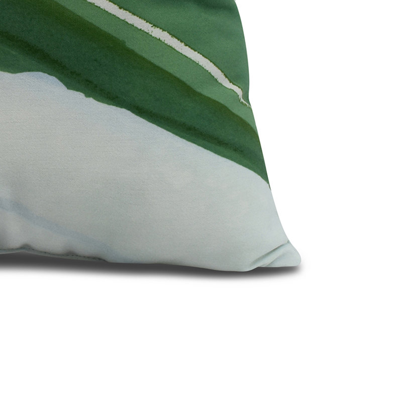 Housse et insert de coussin carré Nantucket, Vert, 18 po x 18 po