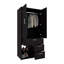 Armoire avec portes doubles, tablettes internes et tringle