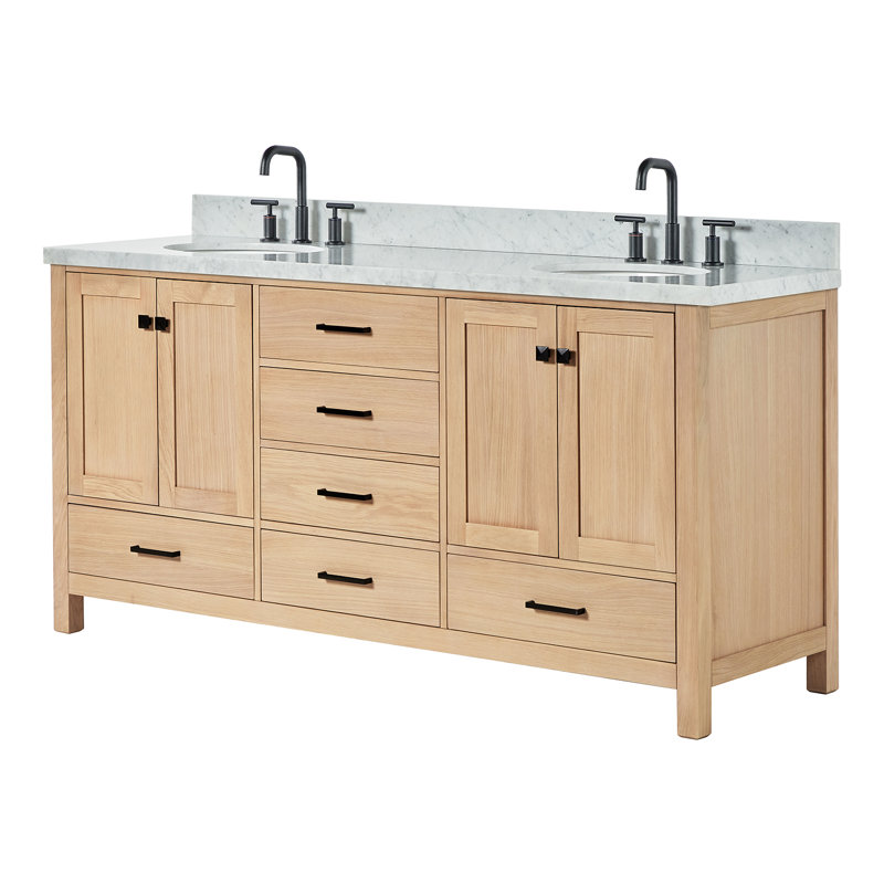 Ensemble de meuble-lavabo double 73 po Cambridge, Chêne