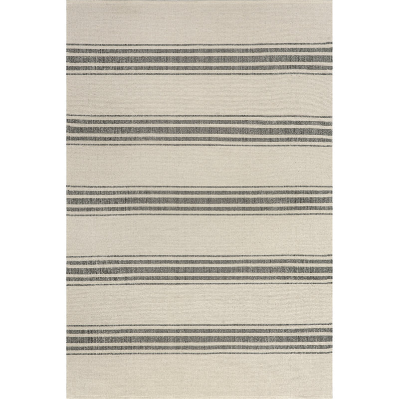 Tapis rayé en coton Aloizas, Rectangle 4pi x 6 pi
