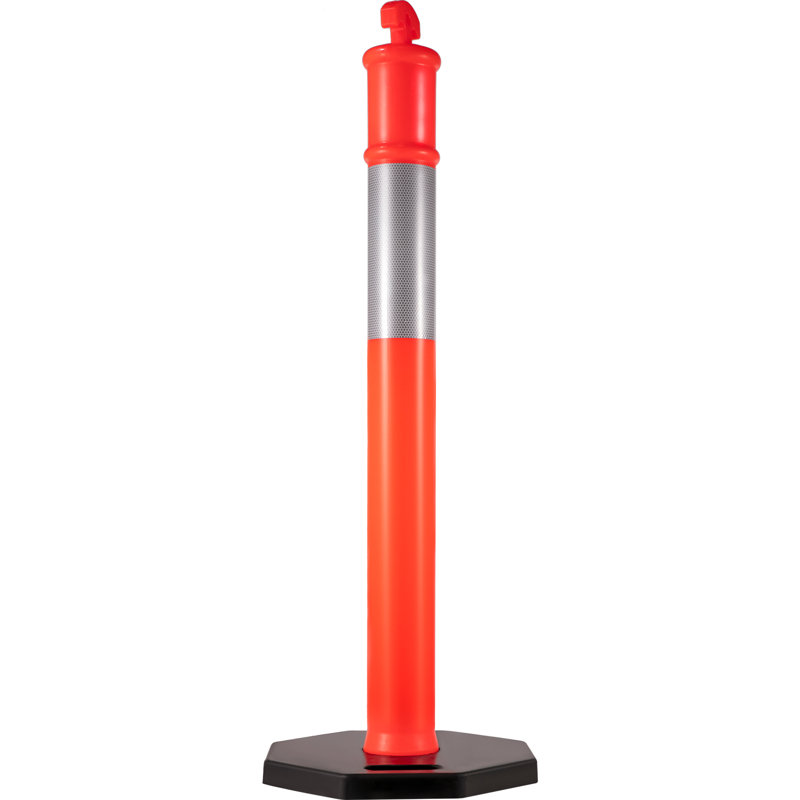 Poteaux de délimitation de la circulation avec bande réfléchissante VEVOR H 44 po