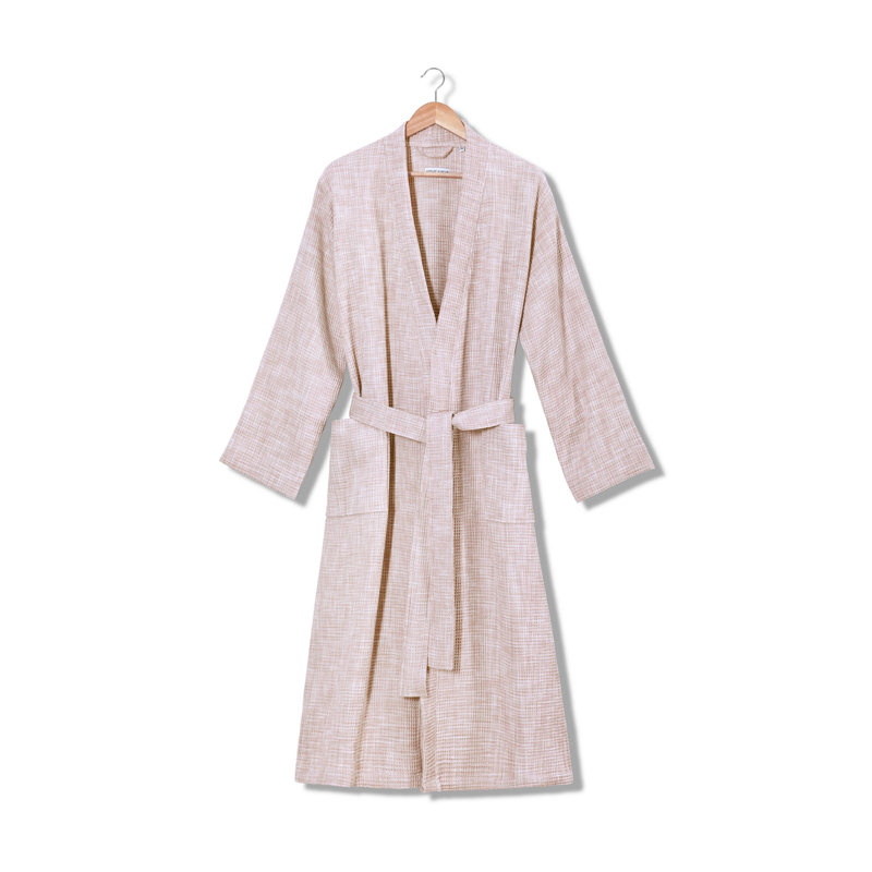 Peignoir mi-mollet unisexe avec poches Boelter, Rose, S / M