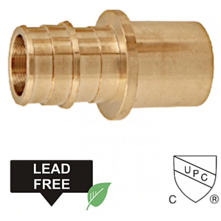 Plumbing N Parts Lead Free Brass Cold Expansion Sweat Adapter - Wayfair ...