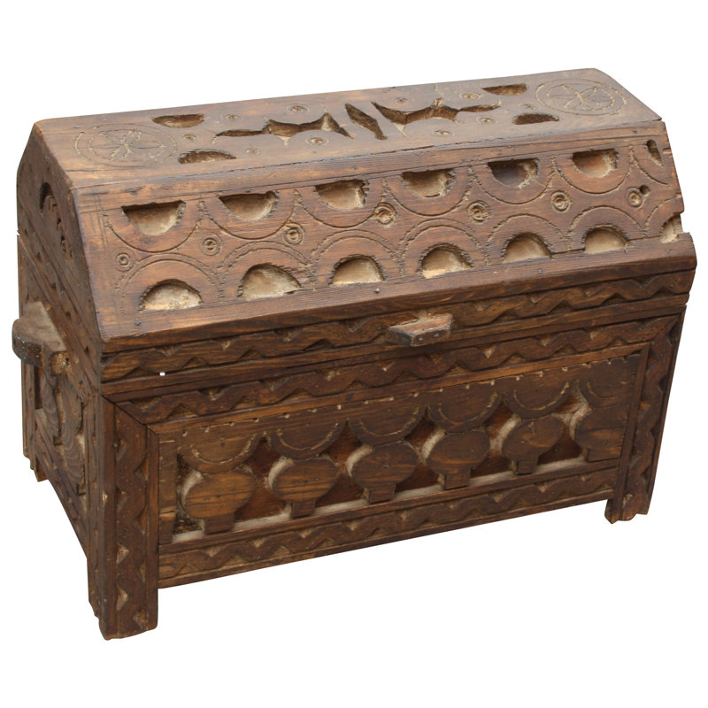 Handmade Wooden Decorative Trunk