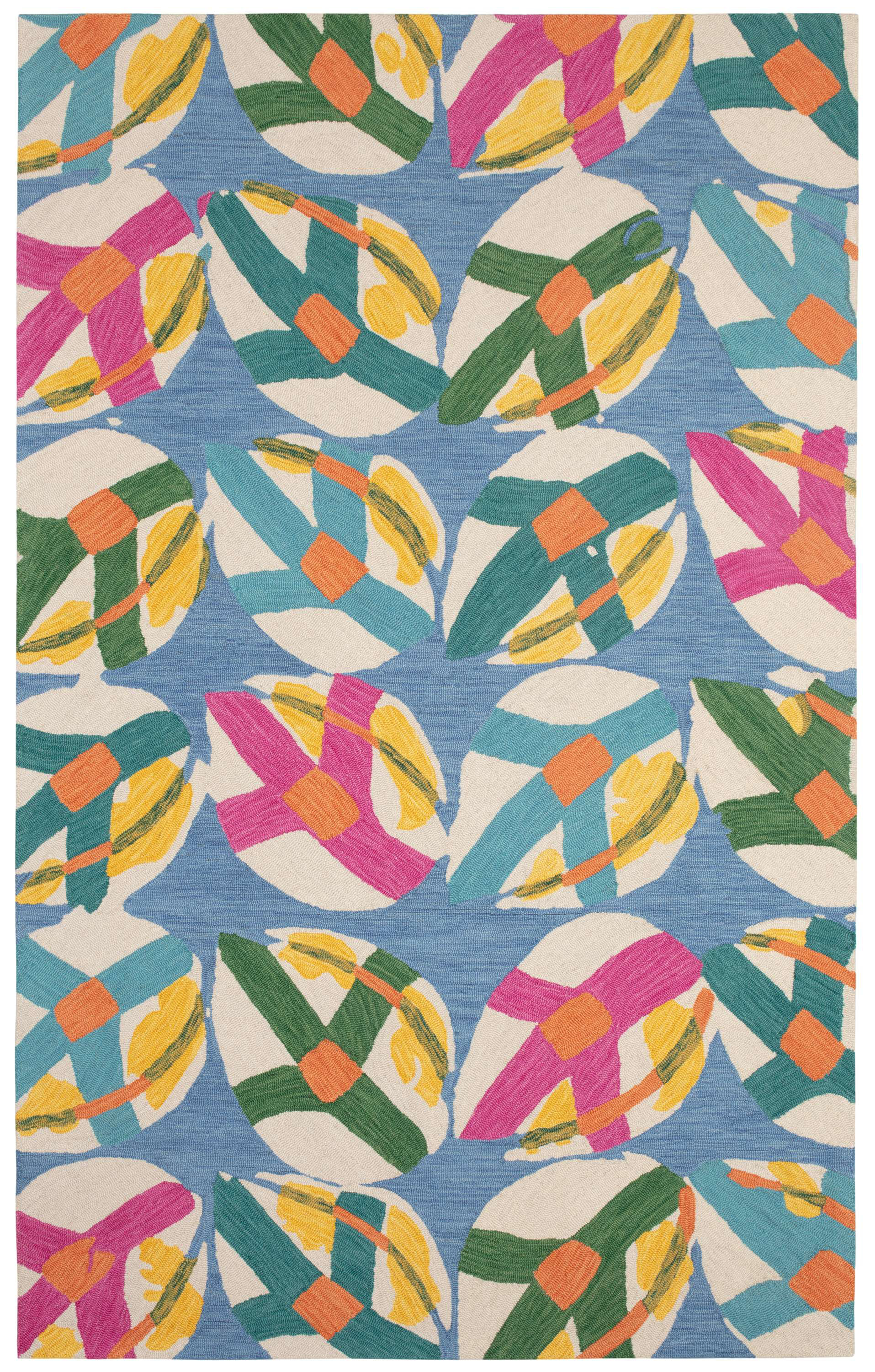Dash and Albert Rugs Kit Kemp x Annie Selke Lily Pad Spring Hand Micro ...