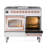 ILVE Nostalgie II Series Noblesse 40 inch Dual Fuel Range with 6 Sealed Burners, Griddle (Glass Door)-103962068-103962086