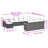  Garden Sofa Set Black
