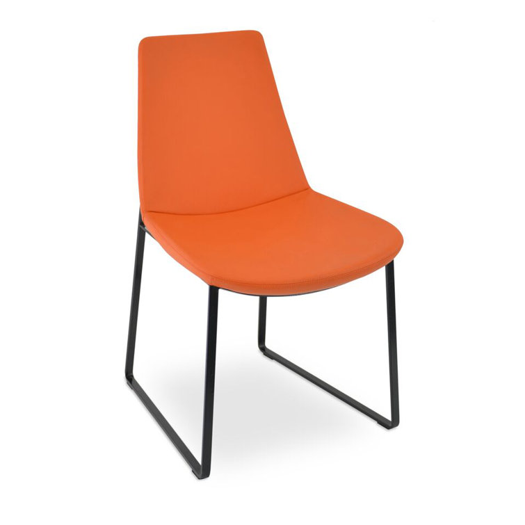 Eiffel Metal Solid Back Side Chair