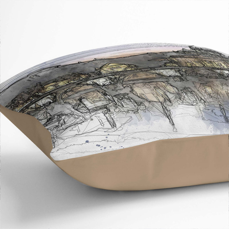 Square Cushion, 55cm H x 55cm W x 20cm D, Stone