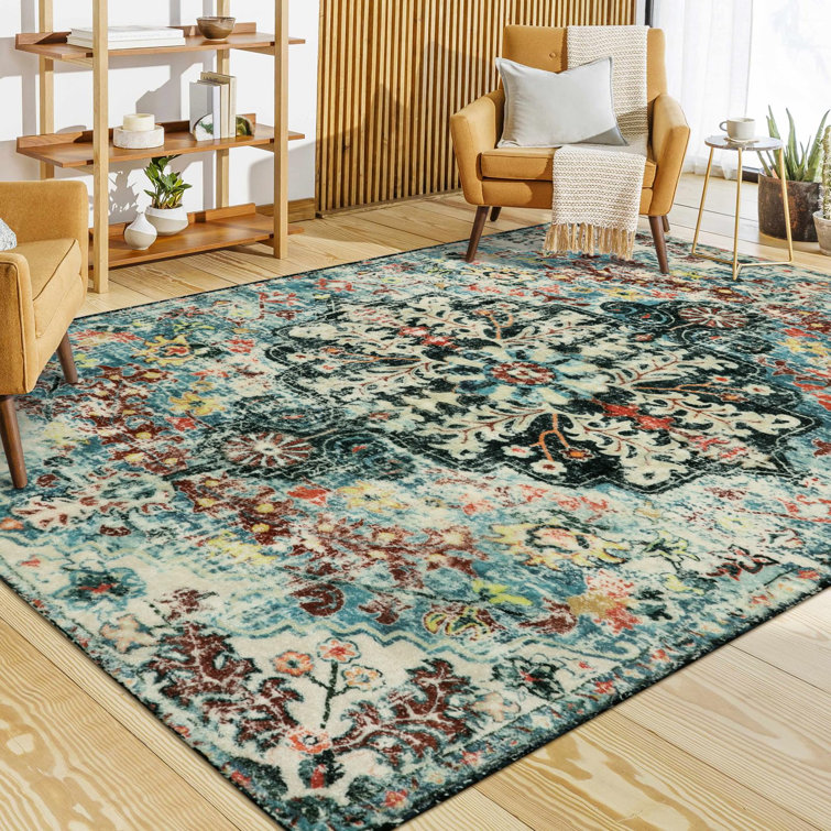 Govan Machine Washable Traditional Tribal Vintage Area Rugs