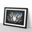 Bright Blue Cat Eyes - Picture Frame Painting Print-56855090-56855089