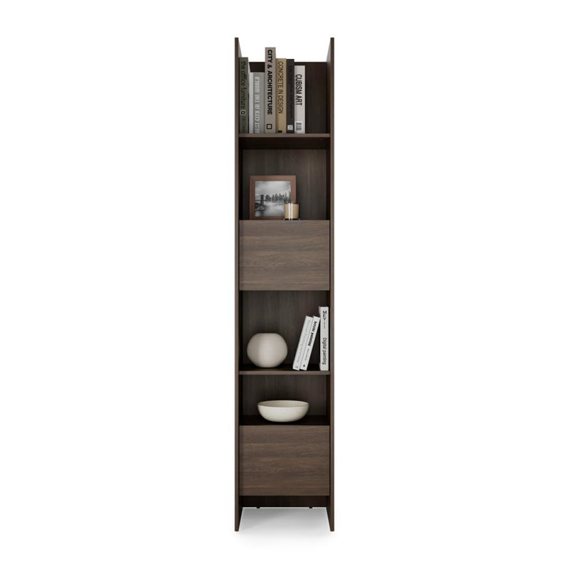Bed Concept BC-23 Tall Storage Cabinet 44cm - Oak Dunin - 1 Door, 1 Drawer and 4 Shelves