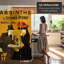 72" x 55" Double Sided Absinthe 3 Panel Room Divider