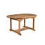 Mariana Oval Teak Solid Wood Extendable Outdoor with Umbrella Hole Dining Table - 150 cm W 110 cm D