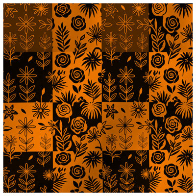 Couvertures à motif floral et botanique