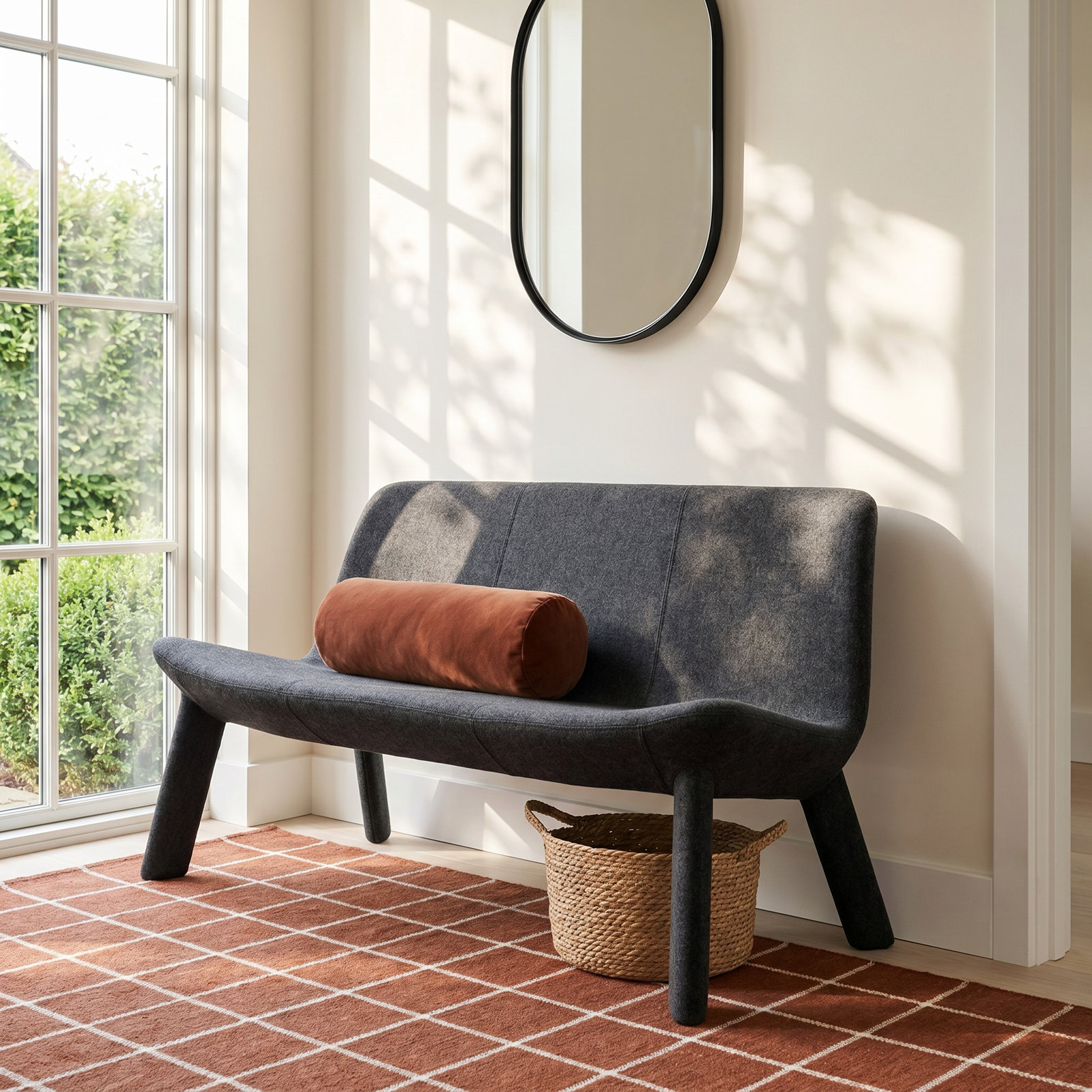 Neat Bench, Vesper Charcoal