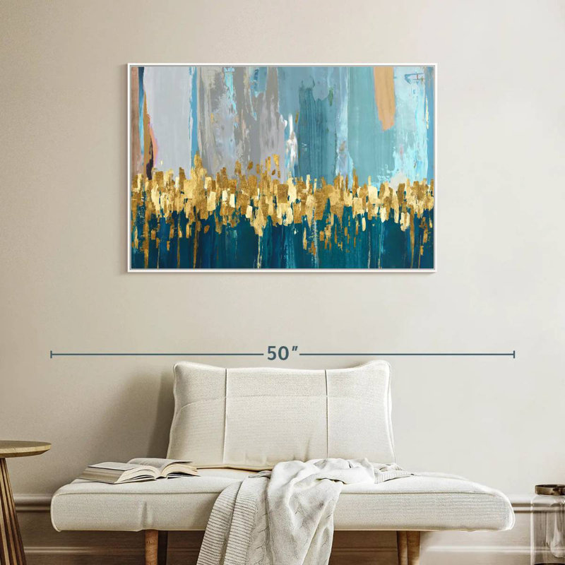 Starlight, Cadre flottant blanc, 40 po x 27 po