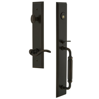 Carré One-Piece Complete Inactive Dummy Handleset with C Grip and Bellagio Lever