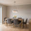 Anders 4 Light Dining Room Pendant In Brushed Nickel Finish With Clear Shade-80776657