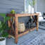 Backyard Discovery 48 in. Acacia Wood Farmhouse Console Table with Lower Storage Shelf