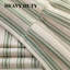 Shower Curtain With Ruffle Hem Linen Shower Curtains Vintage Rustic Natural Fabric Cream-Green Stripe 72" W X 72" L