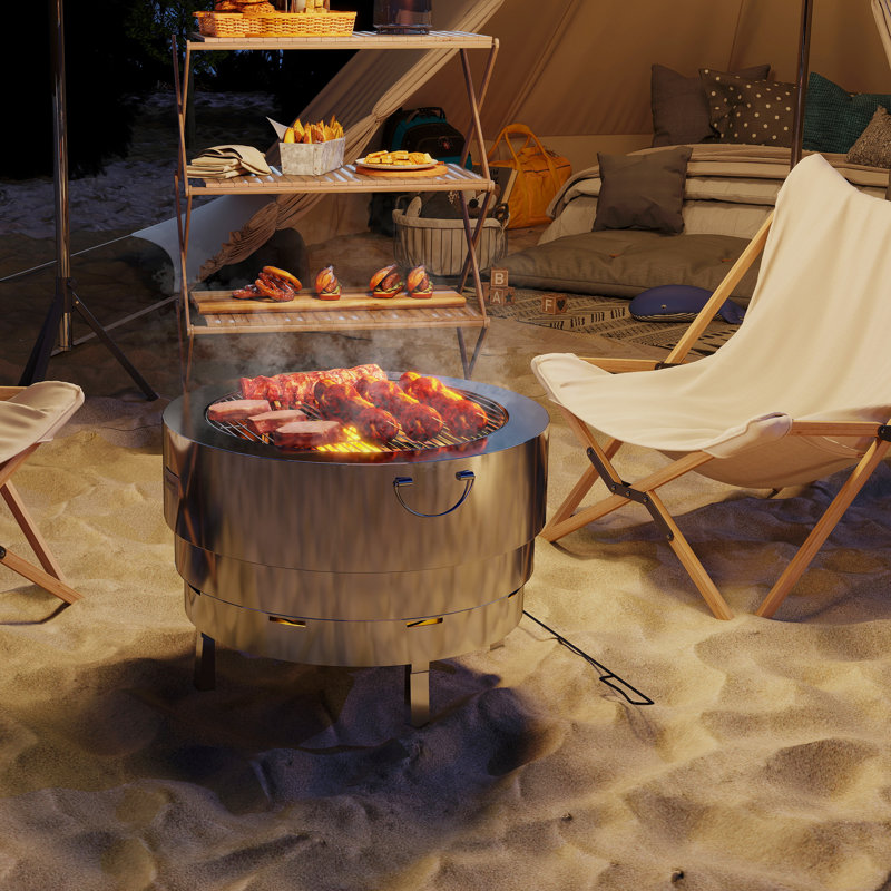 Round Wood Burning Smokeless