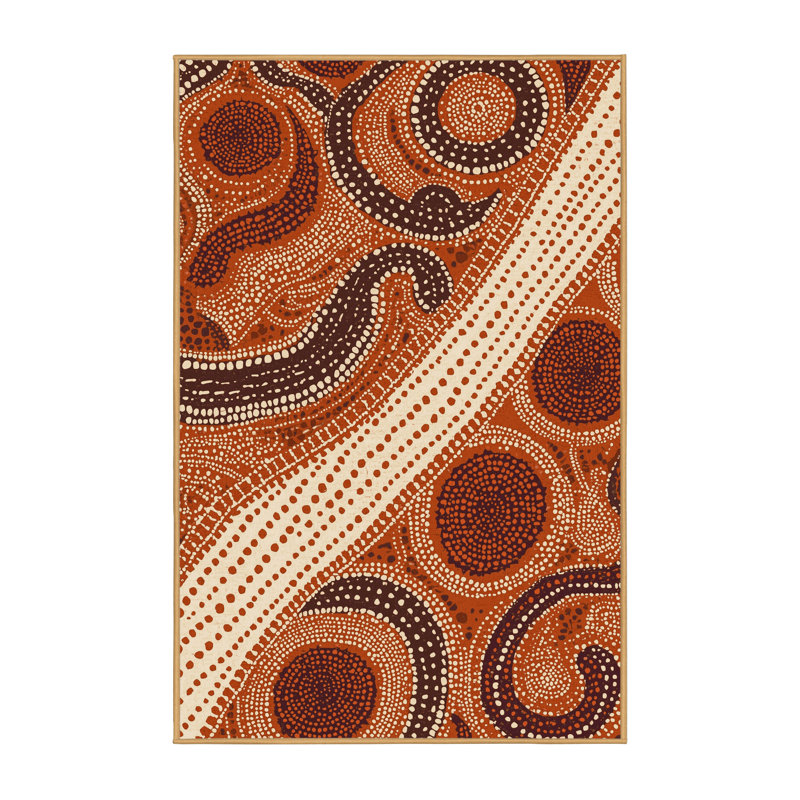 Tapis lavable à la machine Pahola, 7 x 9