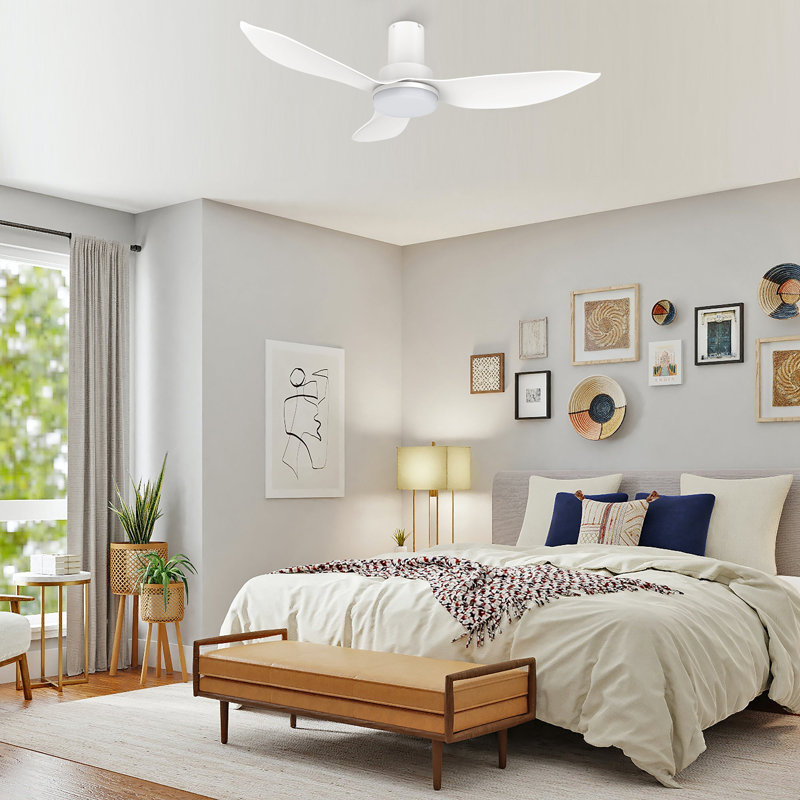 Ventilateur de plafond intelligent avec télécommande Ryna, ensemble d'éclairage inclus, fonctionne avec l'assistant Google et Amazon Alexa, raccourci Siri.