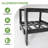 Quick-Assembly Outdoor Aluminum Sofa Set; 5 Person Outdoor Seating Sofa Set; Wood-Grain Veneer Sofa Set for Patio; Wide Armrest Triangular Aluminum Tube Sofa Set