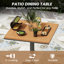 Table bistro d'extérieur