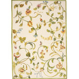 Savonile Ravenna Azm Wool Floral Area Rug