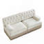 Canapé modulaire en velours Chesterfield