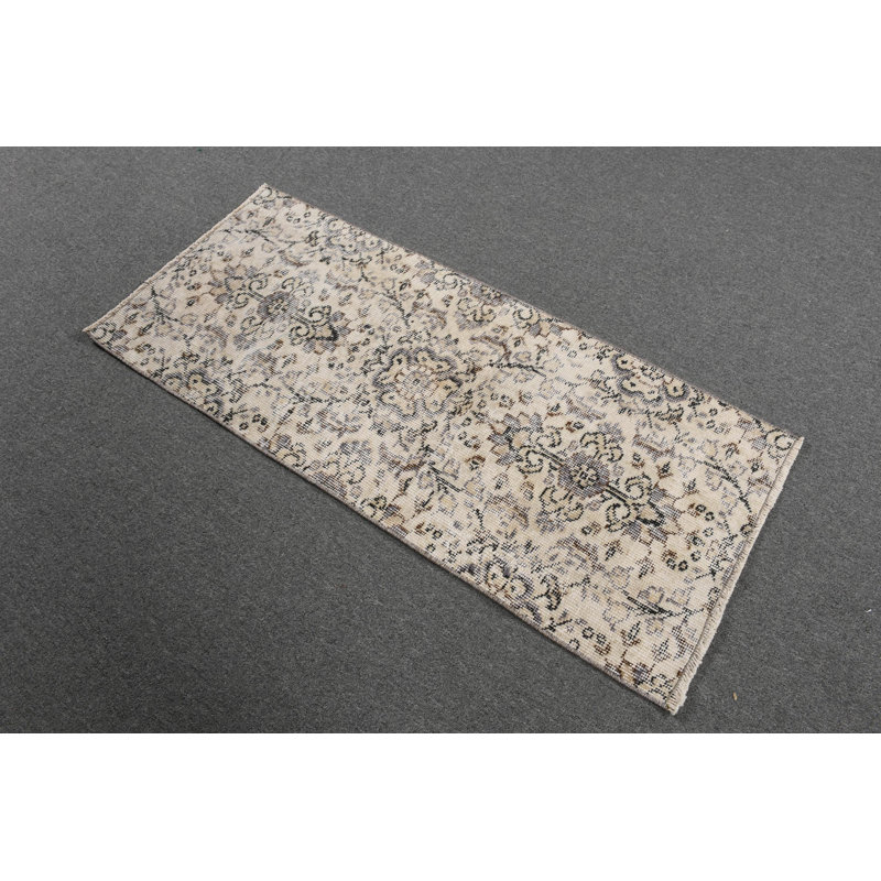 Traditional Handcrafted Vintage Turkish Runner Rug with Intricate Patterns and Rich Colors