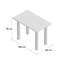 Solid Wood Dining Table-16803598
