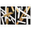 Abstrait, reproduction d'art sur toile, ensemble de 2 décorations murales Boho par Art Remedy, galerie tendue, 24 x 30-891447953-891447952