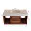 Ensemble de meuble-lavabo mural 39,4 po Mid-Century
