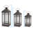 Traditional Black Metal Lantern (Set of 3)-744060390-744060391