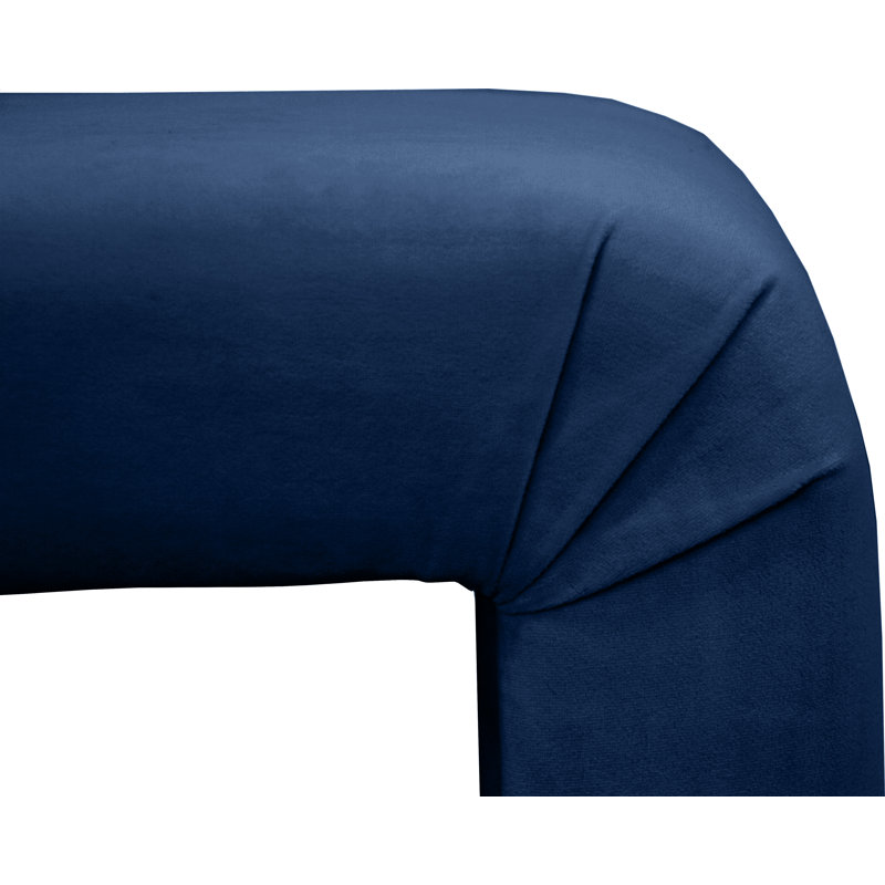 Banc rembourré Edenborn, Velours marine