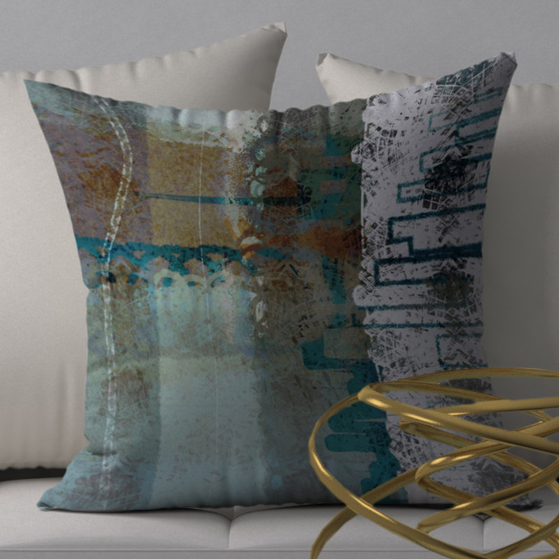 Housse de coussin carrée/insert, 24 po x 24 po