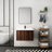 30 Inch Bathroom Vanity With Sink. Modern Design. Soft Close Doors. Wall Mount. Resin Basin. Walnut Gleam Sink, Doors, Mount, Basin, Copious Storage Choices,-2086316495