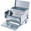 Mangeoire automatique pour poulets, capacité de 25 lb, alimentant 10 poulets jusqu'à 11 jours, mangeoire à volaille en acier galvanisé
