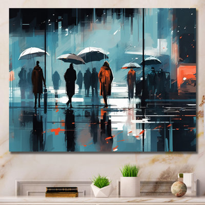 Blue And Orange Reflections Of A Rainy Day " Blue And Orange Reflections Of A Rainy Day "