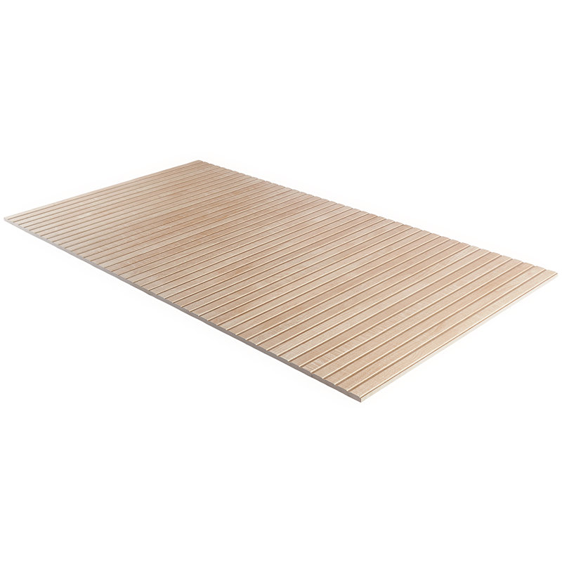 Auburn Ribbon 24 po. X 48 po. Carrelage mural aspect bois en porcelaine nervurée (15,49 pieds carrés / caisse), Brun