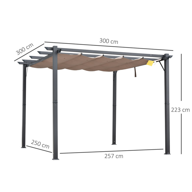 3m x 3m Aluminium Pergola