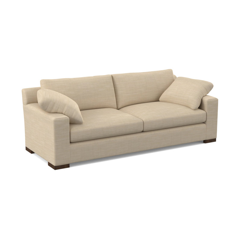 Morgan Sofa, American Walnut, UV-Rollo Linen