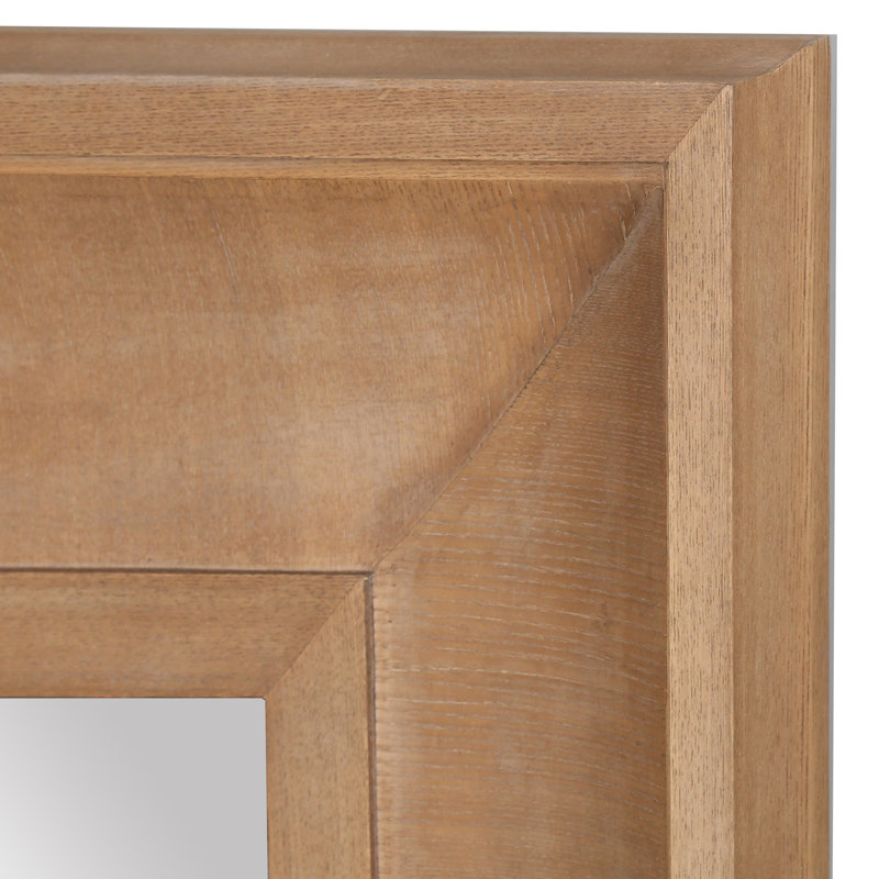 Miroir Kaya, 42,5 po x 42,5 po, Naturel, Carrée
