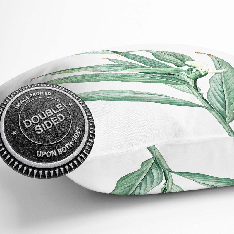 Floral Square Throw Cushion, 40cm H x 40cm W x 15cm D