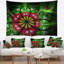 Tapisserie floral foncé abstrait-28498318